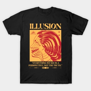 Illusion aesthetic modern stoic design T-Shirt